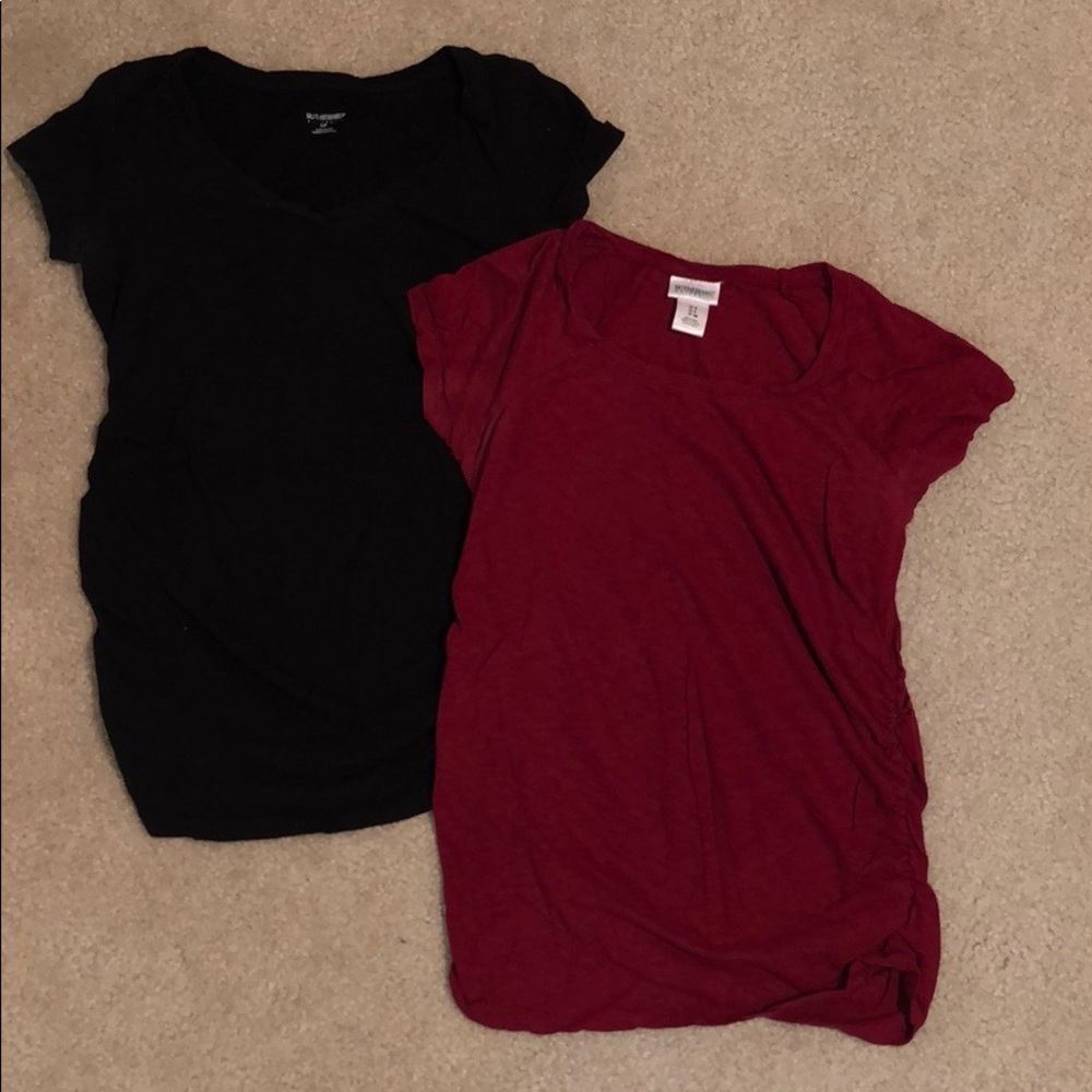 2 Motherhood Maternity long casual tops size S - Picture 2 of 5